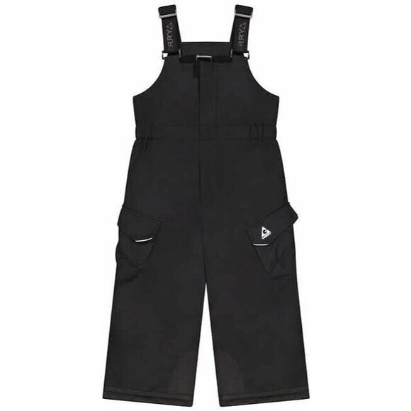 GERRY KIDS' PERFORMANCE UNISEX SNOW BIB PANTS with SUSPENDERS BLACK 4T - Picture 2 of 3